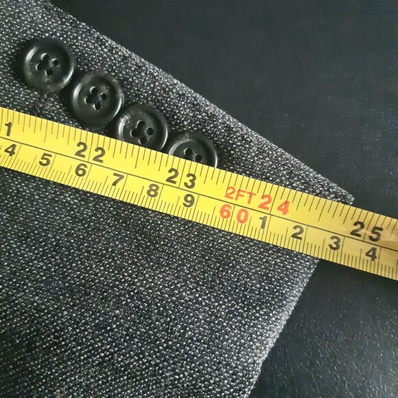 Trussardi Satoriale SZ 42 Grey 3 Button Men's Wool Sport Jacket Blazer - Picture 11 of 15